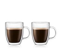 Bodum Bistro Mugs Double Paroi 2 pièces - 300ml - Verres à Café - Borosilicate Soufflé - Thermiques et Pratiques