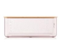 Boite à pain - BODUM - 11555-679S-80 - Grand modèle - Couvercle bambou - Rose transparent