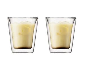 BODUM Canteen - Ensemble de 2 Verres - Double Paroi - 0,2 l - Transparent