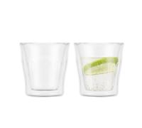 Bodum Copenhagen Lot de 2 verres à expresso isothermes à double paroi en verre borosilicate à haute température Transparent 88 ml
