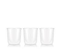 Bodum Verre à saké à double paroi Douro 6 cl Lot de 3 Clair-bambou