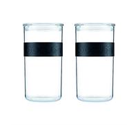 Bodum - K11830-01SA - PRESSO - Set de 2 bocaux Conservation en Plastique, avec Couvercle hermétique - 2.0 l