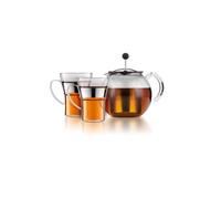Bodum "Bodum Assam Théière avec passoire en acier inoxydable 1,0L et 2 verres