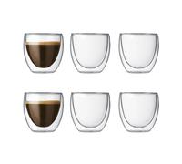 Bodum Lot 6 verres Pavina double paroi 0.08 L