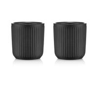 Bodum Lot de 2 mugs à double paroi Douro 10 cl Noir