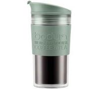 BODUM Mug de voyage 35 cl Kaki 11103-873B - Double paroi, couvercle à pression Kaki (vert olive)