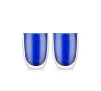 Bodum PAVINA Disney-Stardust - Lot de 2 verres à double paroi, taille M 0,35 L, bleu