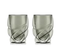 BODUM PAVINA PARIS Set de 2 verres à double paroi 270 ml - Gris transparent