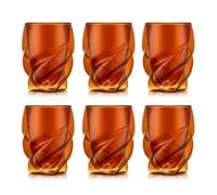 BODUM PAVINA PARIS Set de 6 verres à double paroi 270 ml - Rouge transparent