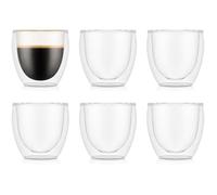 Bodum PAVINA Verres Double Paroi 2 pièces u2013 Tasses Espresso 80ml u2013 Verre Thermique u2013 Borosilicate VERRES EN ASSORTIMENT