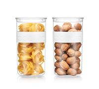Bodum Presso Lot de 2 boîtes de conservation avec couvercle blanc - 2 L