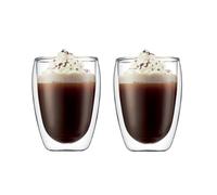 Bodum PAVINA Verres Double Paroi 2 pièces - Tasses Latte 350ml - Verre Thermique en Borosilicate - Lave-Vaisselle
