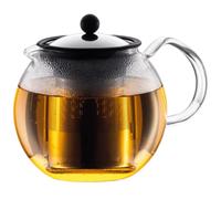 Théière À Piston Verre Et Inox 1l Bodum Assam + 4 Verres 20 Cl