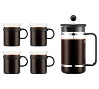 BODUM Théière BISTRO ou Cafetière BISTRO (Cafetière et verre à café)