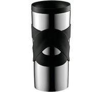 Mug de voyage isotherme - BODUM - Travel Mug - Inox double paroi - Couvercle à vis hermétique - 0.35 l - Noir