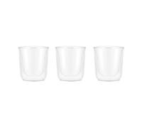 Bodum Verre à saké à double paroi Douro 6 cl Lot de 3 Clair-bambou