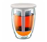Bodum Verre Tea For One Double Paroi Avec Filtre E