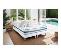 Pack BODYZONE 160x200 Ressorts ensaches 3 zones Ultra epaisseur + Couette + 2 oreillers