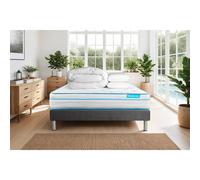Pack BODYZONE+ 160x200 Ressorts ensaches, visco 5 zones Ultra epaisseur + Couette + 2 oreillers