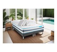 Pack BODYZONE 180x200 Ressorts ensaches 3 zones Ultra epaisseur + Couette + 2 oreillers