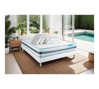 Pack BODYZONE 160x200 Ressorts ensaches 3 zones Ultra epaisseur + Couette + 2 oreillers