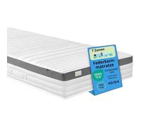 Bodyprotect 520 Matelas à ressorts ensachés 7 zones 100 x 200 cm H2 équilibré hauteur 21 cm housse 60 °C OEKO-TEX blanc