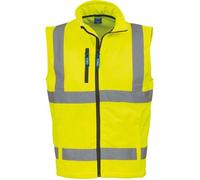 Bodywarmer softshell haute visibilité Yoko - Jaune S