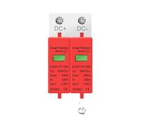 BOEAXTYUI Parafoudre Domestique SPD 2P 3P DC 500 V 800 V 1000 V 20 KA ~ 40 KA 30 KA ~ 60 KA Dispositif De Protection Contre Les Surtensions Basse Tension PV Solaire(3P,DC1000V 60KA)