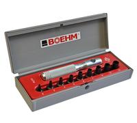 BOEHM JLB210US Jeu de fers à percer Ø 1/8' à 3/8' - 1 mandrin + 9 fers à percer
