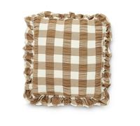 Boel & Jan Housse de coussin Kullavik 45x45 cm Brun-blanc
