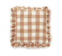 Boel & Jan Housse de coussin Kullavik 45x45 cm Rouille-blanc