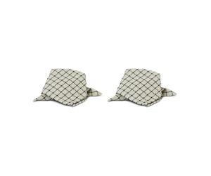Boel & Jan Serviette Noor 40x40 cm. lot de 2 Noir-blanc cassé