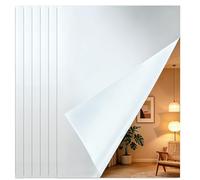 BOELLRUNO 6pcs Miroir Autocollant Adhesif Mural Feuille Miroir Acrylique HD Épaisseur 2mm, Décoration Murale pour Salon Chambre Salle de Bain 29x21 cm (A)