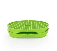 Börner Crispymaker (Lot de 2) • Fabricant de Chips Fraîches pour Micro-ondes • Chips Maker • Fabricant de Chips Faibles en Calories Sans Graisse à la Maison • Couleur: Orange