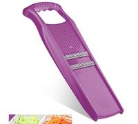Börner Roko PowerLine Coupe-Légumes • Coupe-Julienne pour Fruits et Légumes • Râpe Julienne pour Fines Lamelles • Râpe Fine à Légumes • Mandoline de Cuisine (Violet)