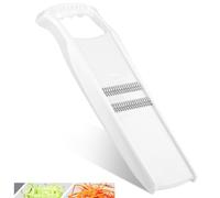 Börner Roko PowerLine Râpe Julienne - Fines lamelles de légumes - Blanc | Pour crudités - Coupe 1,5 mm - Lames inox double face - Poignée ergonomique - Sans BPA - Fabriqué en Allemagne