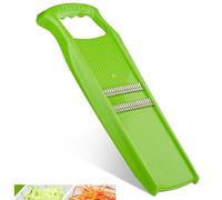 Börner Roko PowerLine Râpe Julienne - Fines lamelles de légumes - Vert | Pour crudités - Coupe 1,5 mm - Lames inox double face - Poignée ergonomique - Sans BPA - Fabriqué en Allemagne