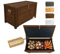 BOGATECO Caisse de Conservation Isolée pour Fruits et Légumes avec Compartiments Réglables - Boîte de Stockage Thermique Brun foncé