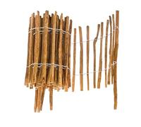 BOGATECO Clôture en bois de noisetier imprégné - 35 cm de haut et 500 cm de long - Distance entre les lattes : 4 à 5 cm - Parfaite comme bordure de jardin