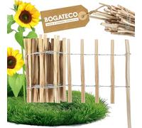 BOGATECO Piquet Clôture en Noisetier Bois | 500 cm de Long et 35 cm de Hauteur | Distance Entre Lattes 4-5 CM | Idéal comme Une Clôture de Jardin | Peut être Utilisé comme de Support pour Les Vignes