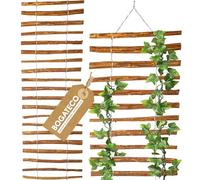 BOGATECO Treillis en noisette pour plantes grimpantes | 50 x 200 cm marron | Tuteur en bois parfait pour le jardin, le balcon et la terrasse | Treillis brise-vue | 2 tailles au choix