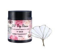 BOGEEL Colle en résine UV DIP pour pétales de fleurs en fil de fer transparent, liquide, UV, durcissement du verre, bijoux pour débutants