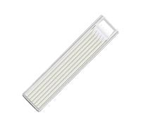 BOGEEL Lot de 6 recharges de porte-mines de 2,8 mm pour le travail du bois pour marquage, ingénierie, dessin, blanc