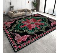 Bohême Fleurs Tapis 50 x 80 cm Grenade Antidérapant Lavable Tapis de Sol Doux Facile d’Entretien Petit Rug de Chevet pour Chambre Entrée Q-35