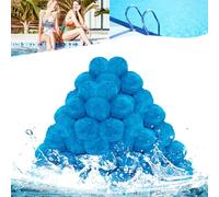 Bohodiy Balle Filtrante Piscine,1400g Balles Filtrantes pour systèmes de Filtre a Sable Piscine Remplacer 50kg de Sable Filtration Piscine,Convient à Divers Systèmes De Filtration (Bleu - 1 400g)