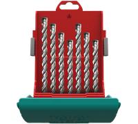 BOHR TJ 26813 4 - Forets percuteurs TriJet SDS-plus, jeu de 7