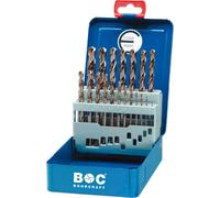 BOHRCRAFT Cassette de forets DIN338RN HSS Co5 ø 1-10 mm 19 pièces