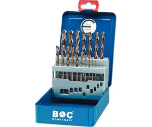 BOHRCRAFT Cassette de forets DIN338RN HSS Co5 ø 1-10 mm 19 pièces