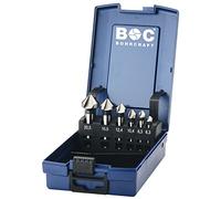 Bohrcraft Jeu de 6 fraises coniques HSS-G dans une boîte ABS KS6K - Diamètre 6,3-20,5 mm - 17001330006