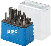 BOHRCRAFT Jeu de fraises sur tige HM 10 pièces